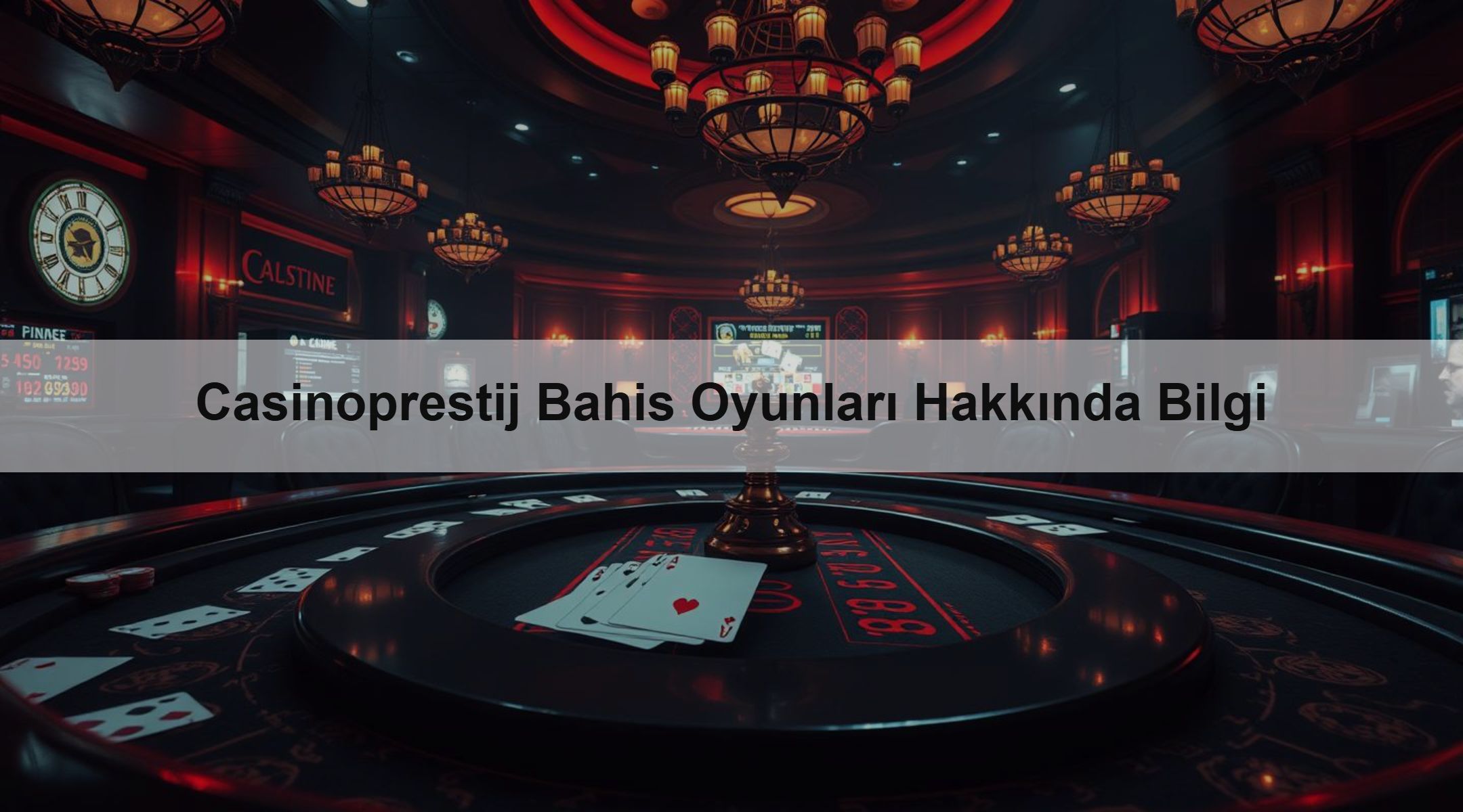 Casinoprestij Bahis Oyunları Hakkında Bilgi